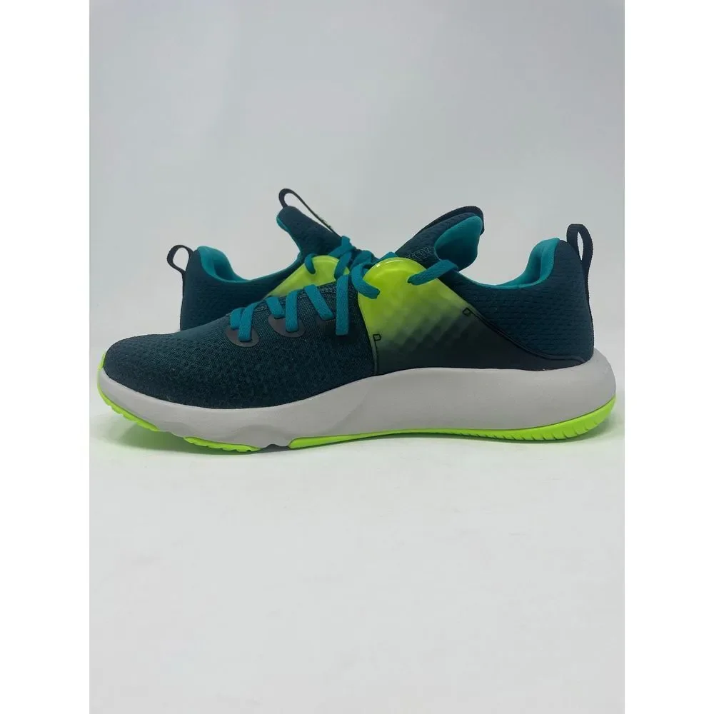 Under Armour Hovr Rise 3 Running Shoes Blue Green 3024273-300 Mens Size‎ 10 NEW